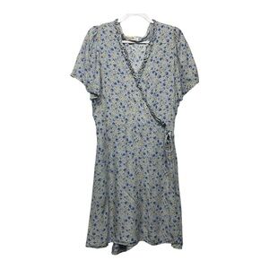 Natural Life Floral Wrap Dress Xl
